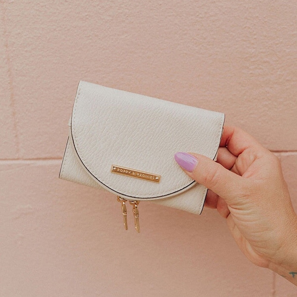 Poppy & peonies MARGAUX Wallet Cream Women's